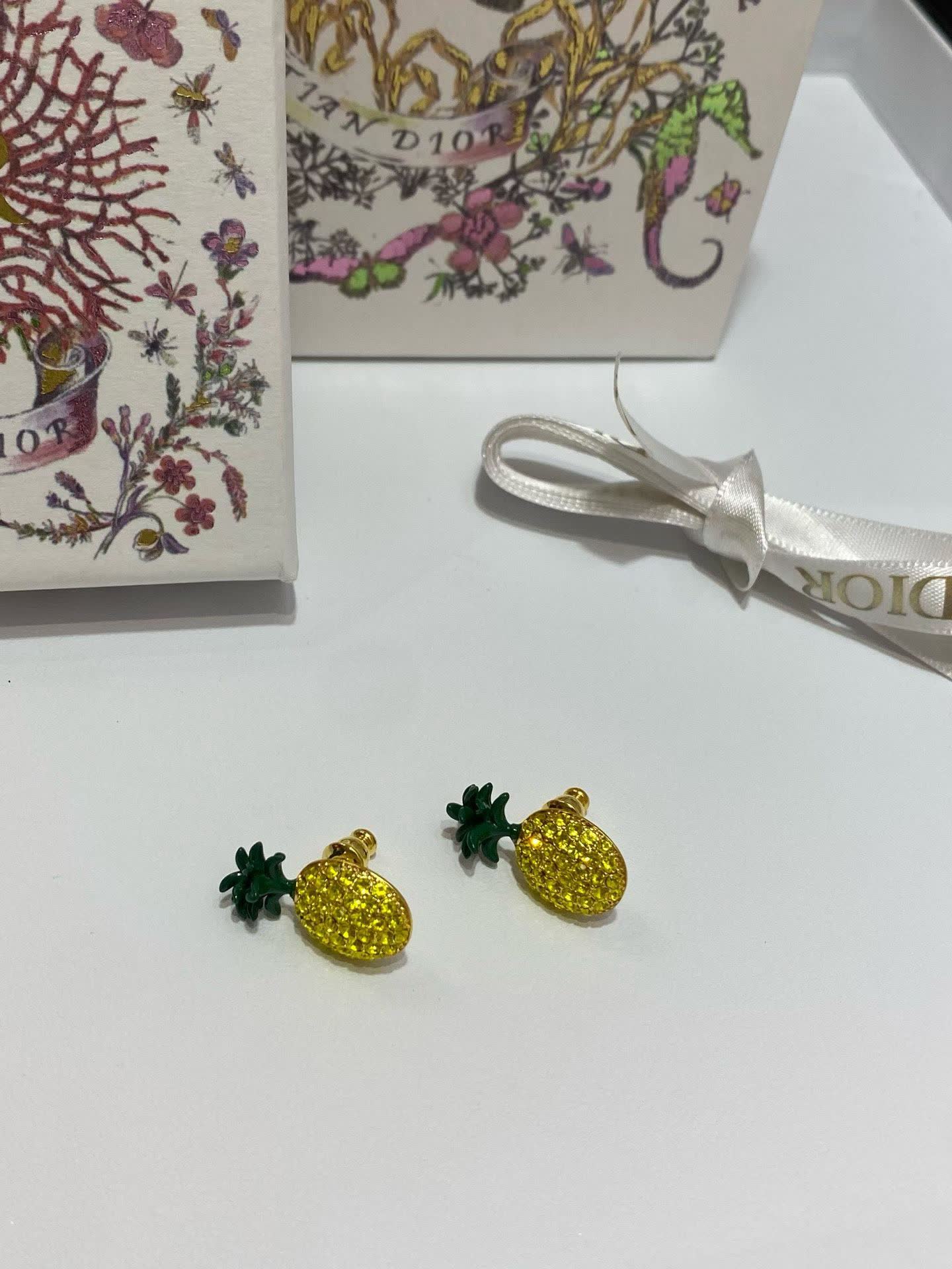 Dior Pineapple Earrings