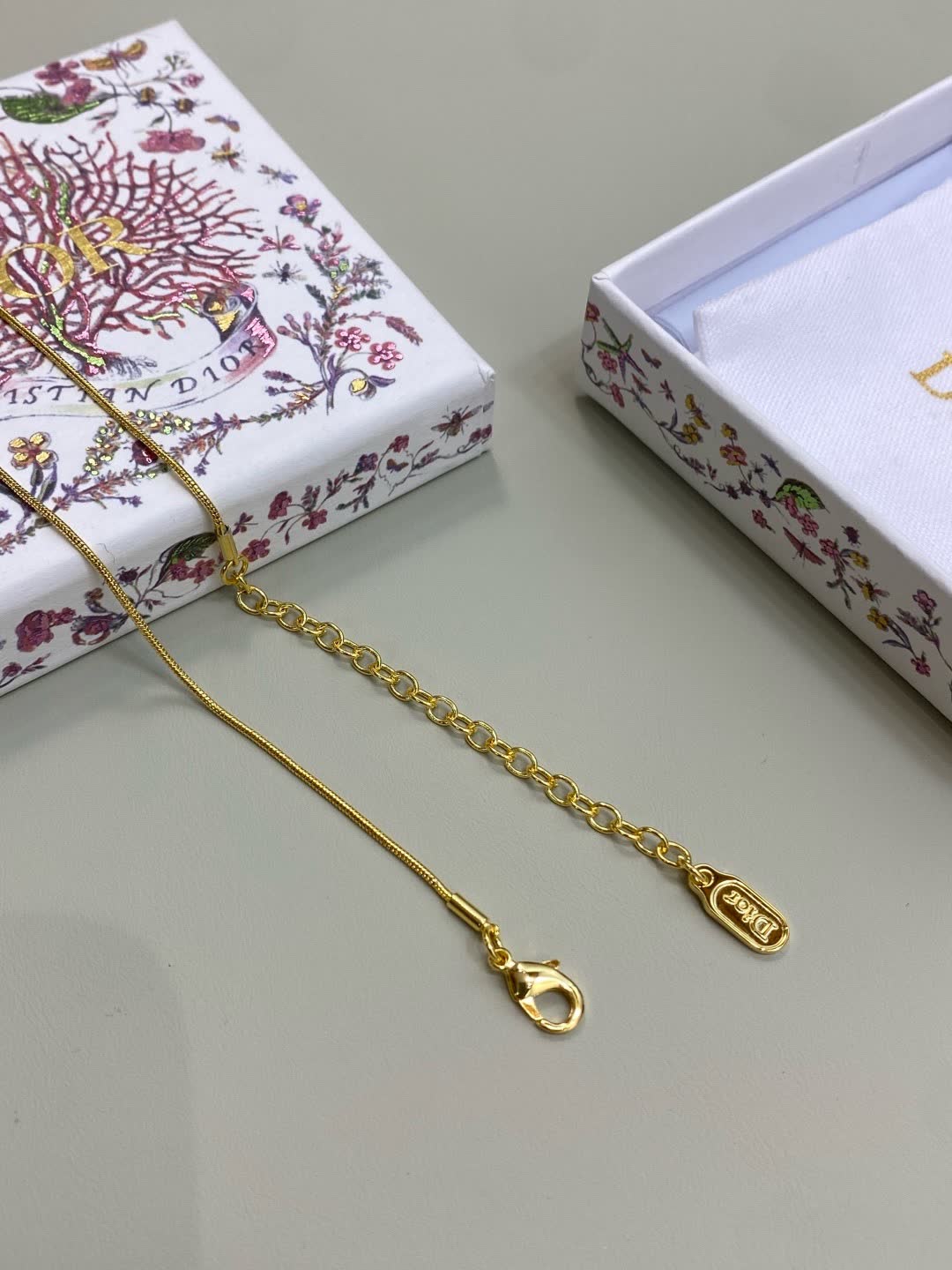 Dior Gold-Tone Crystal-Embellished Necklace