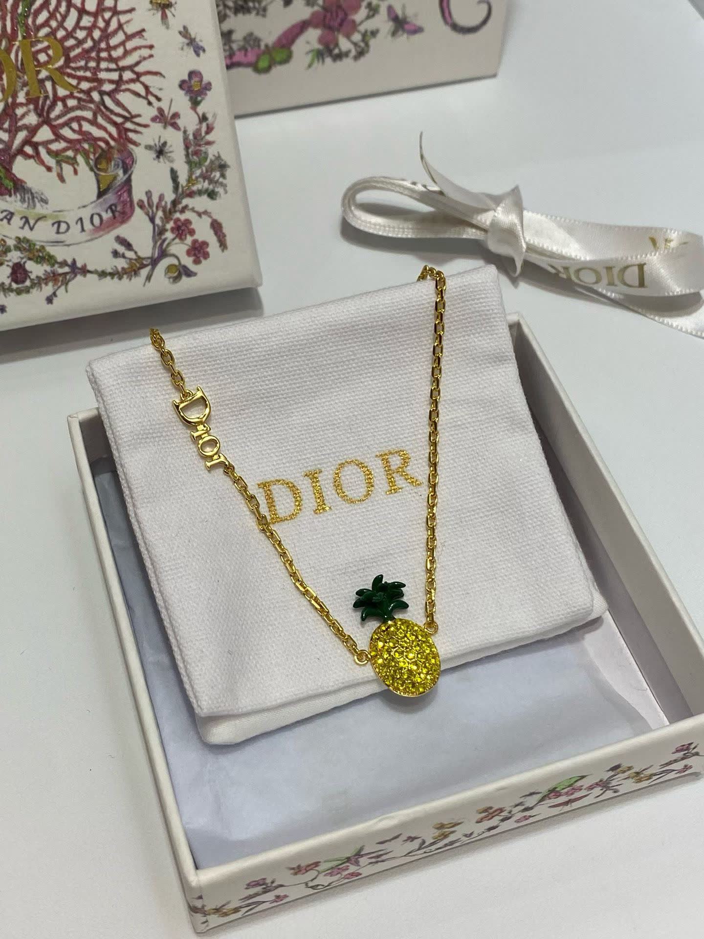 Dior Pineapple Earrings