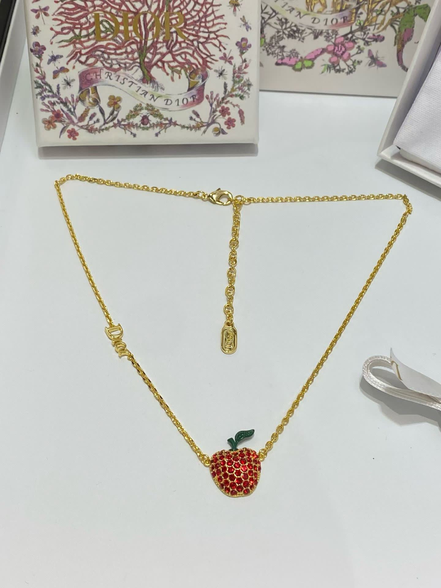 Dior Gold-Plated Apple Earrings Dior Gold-Plated Apple Earrings