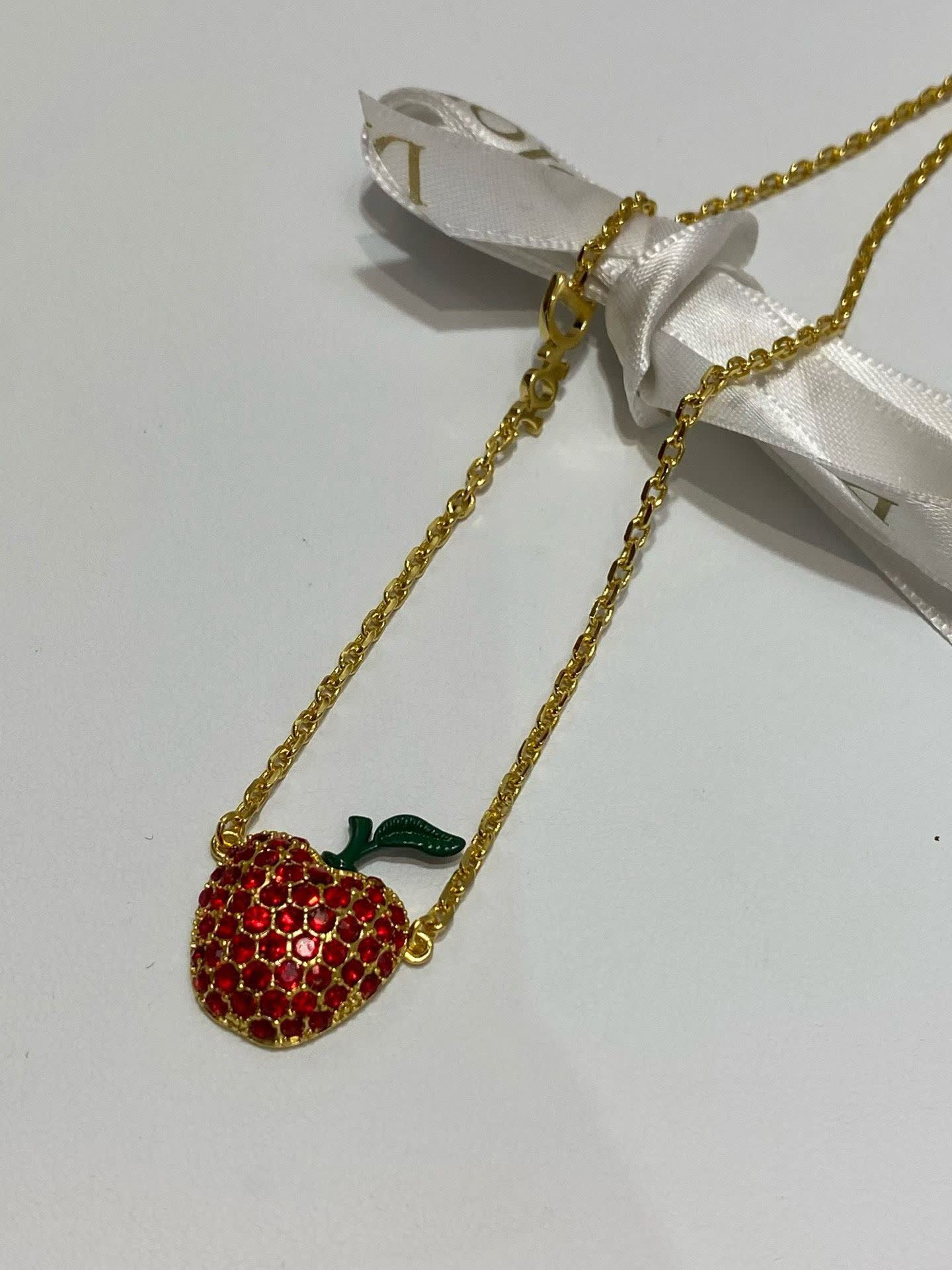 Dior Gold-Plated Apple Earrings