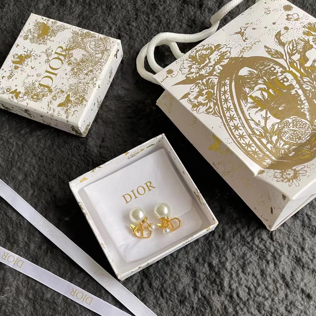 Chanel Bee Logo Earrings