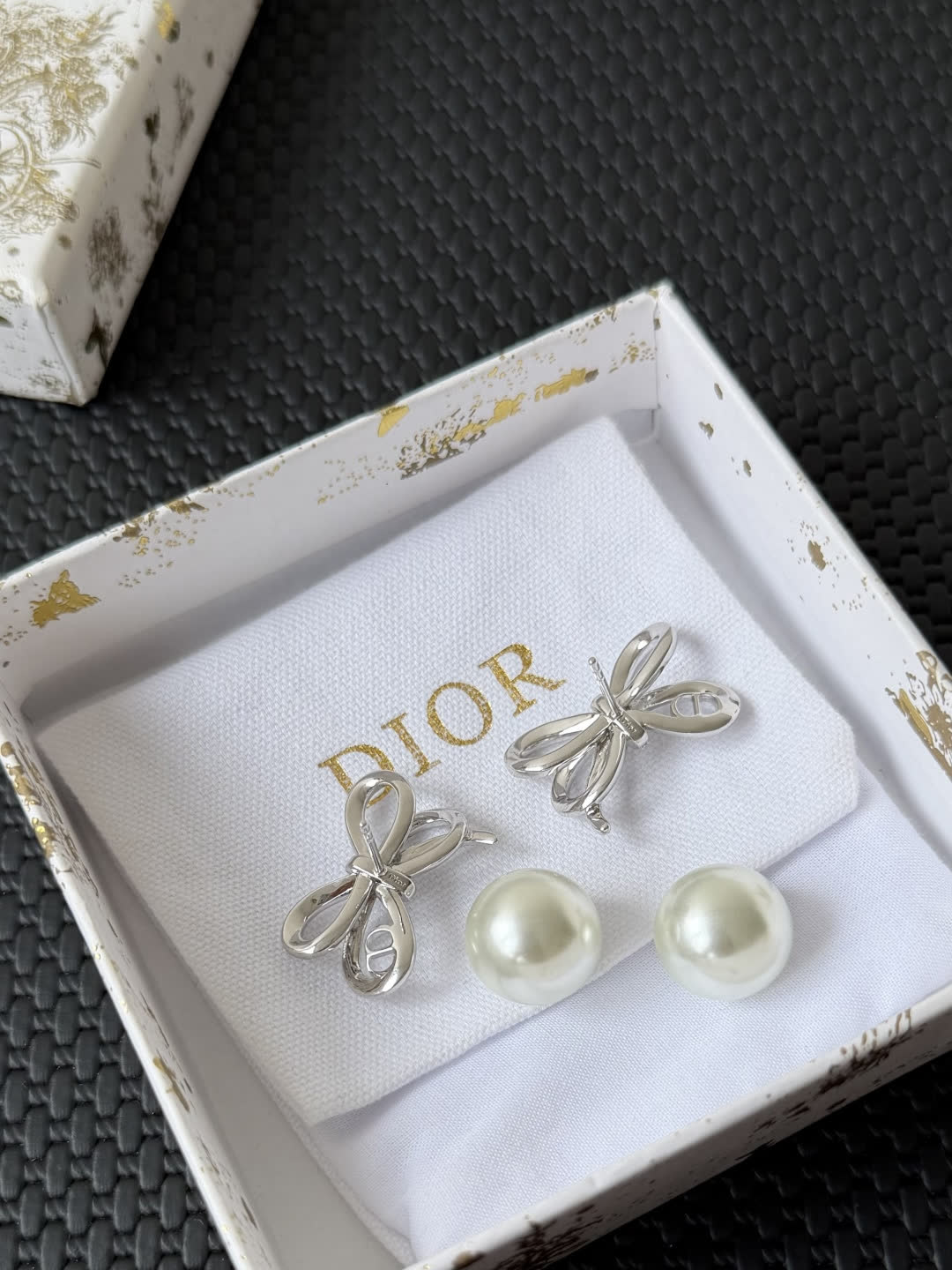 Dior Butterfly Stud Earrings
