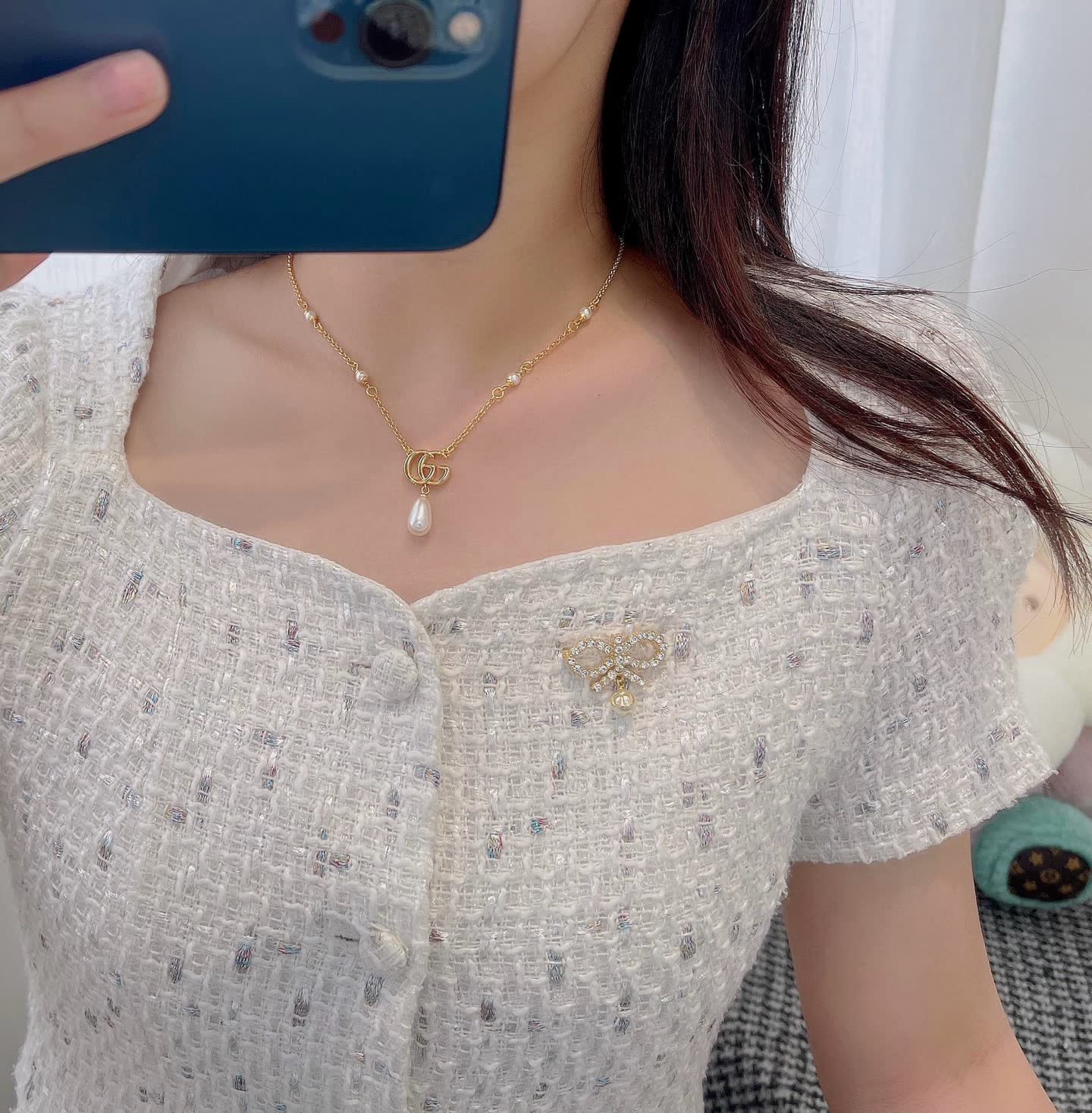 Gucci Pearl Drop Earrings Gucci Pearl Drop Earrings