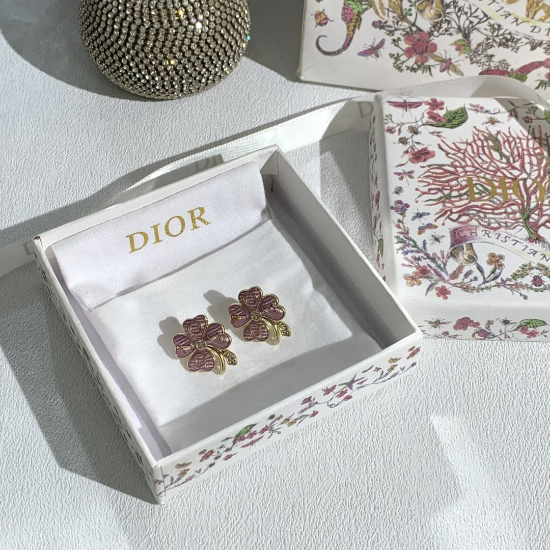 Dior Flower Stud Earrings