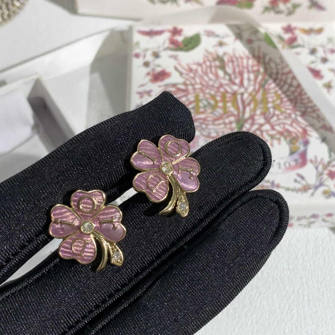 Dior Flower Stud Earrings