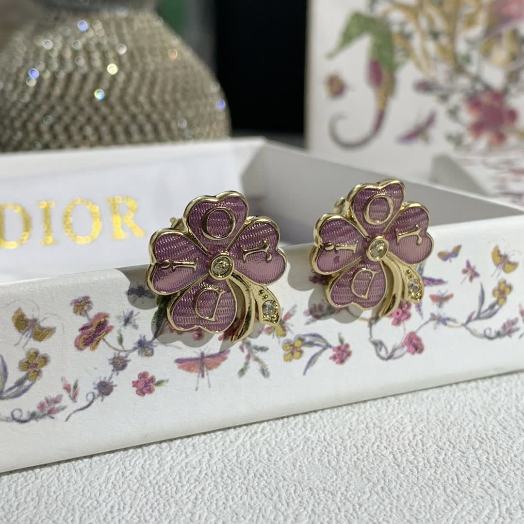 Dior Flower Stud Earrings