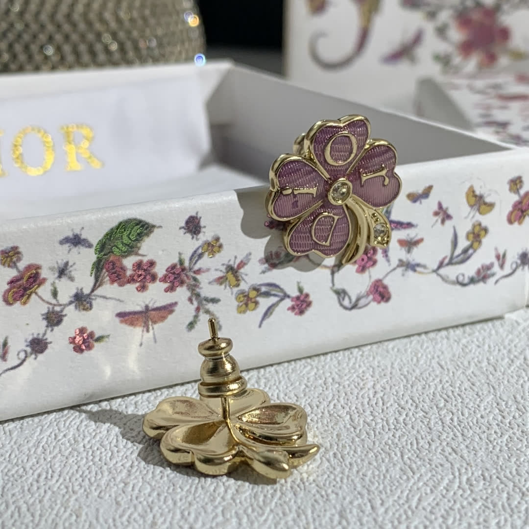 Dior Flower Stud Earrings