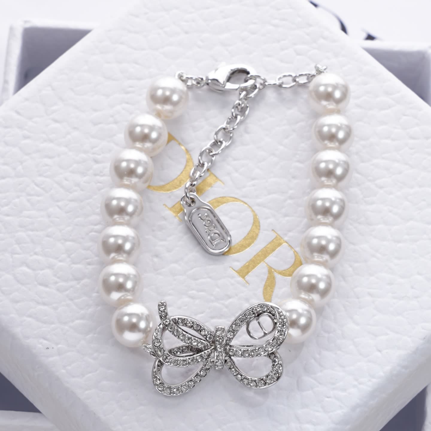 Dior Pearl Butterfly Bracelet Dior Pearl Butterfly Bracelet