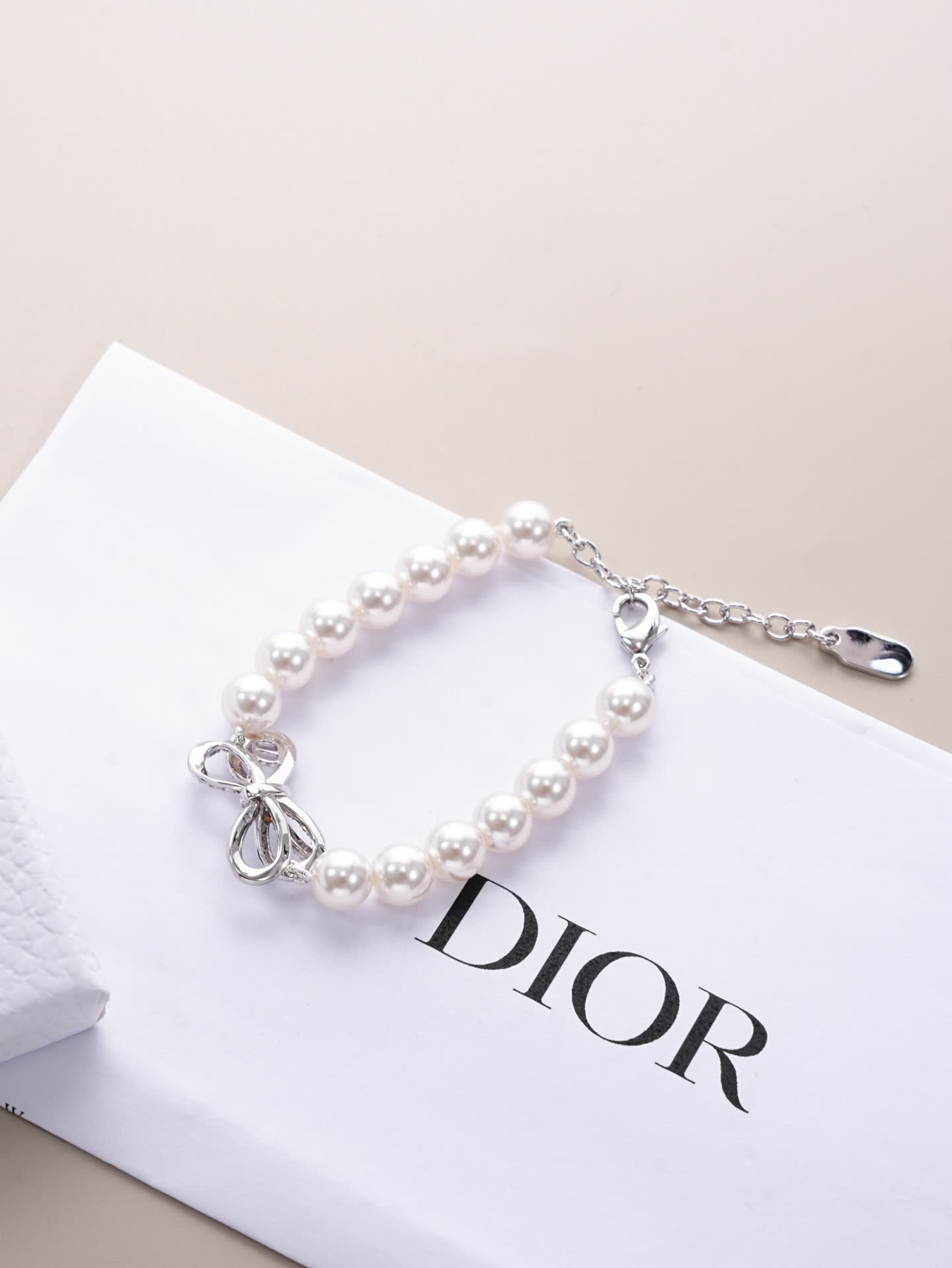 Dior Pearl Butterfly Bracelet