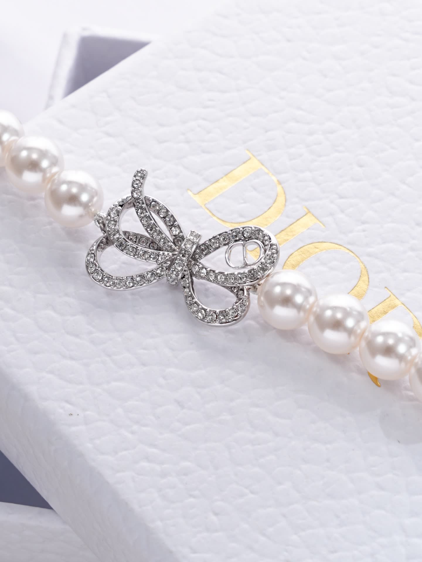 Dior Pearl Butterfly Bracelet