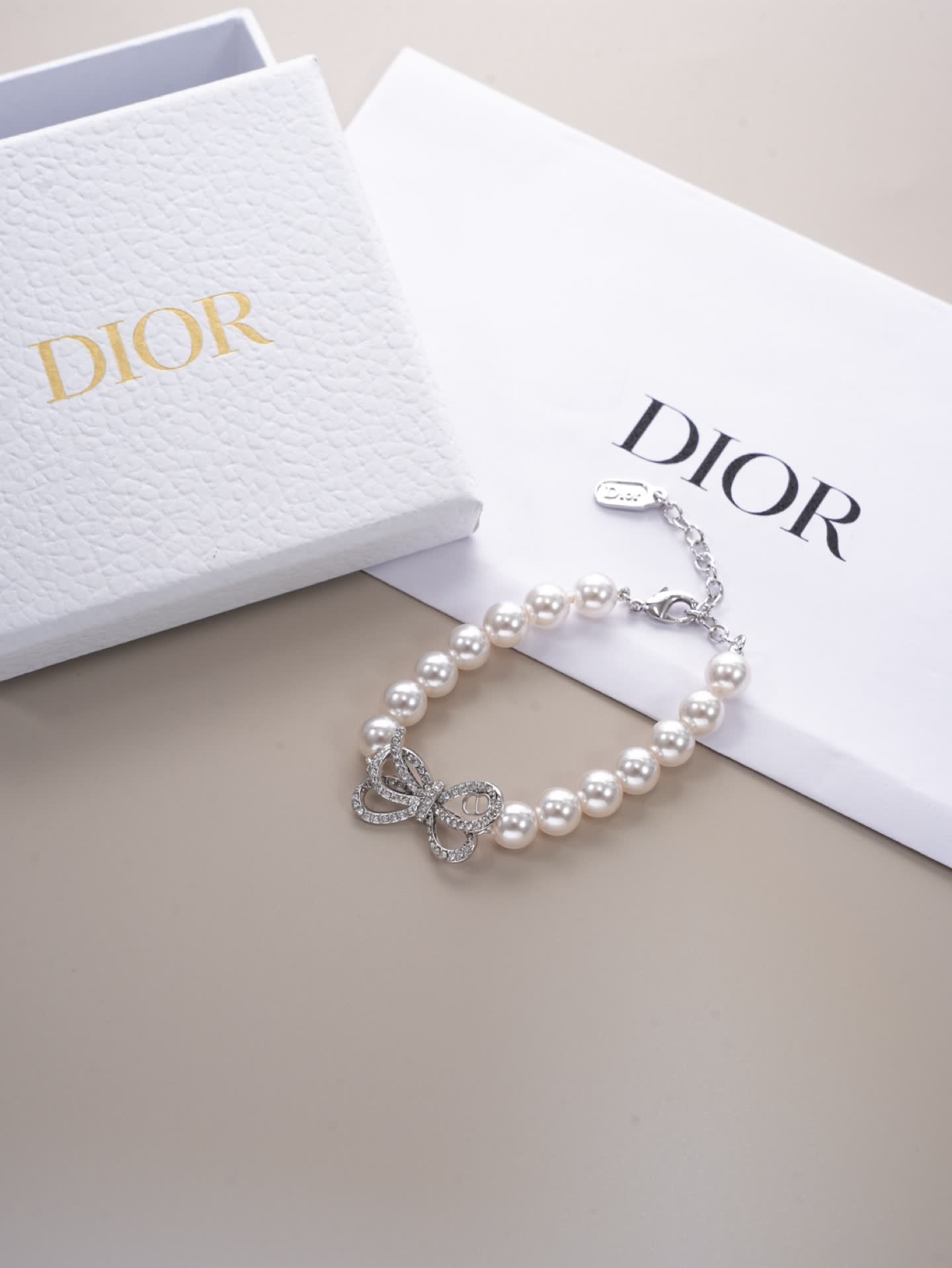 Dior Pearl Butterfly Bracelet