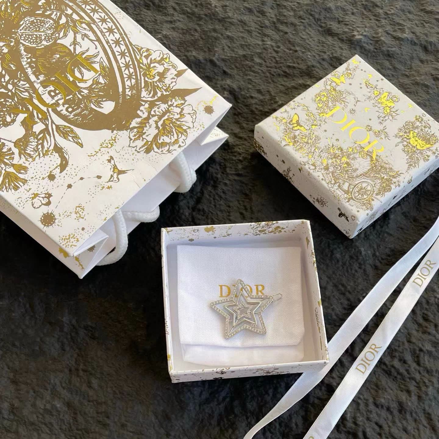 Dior Star-shaped Hair Clip