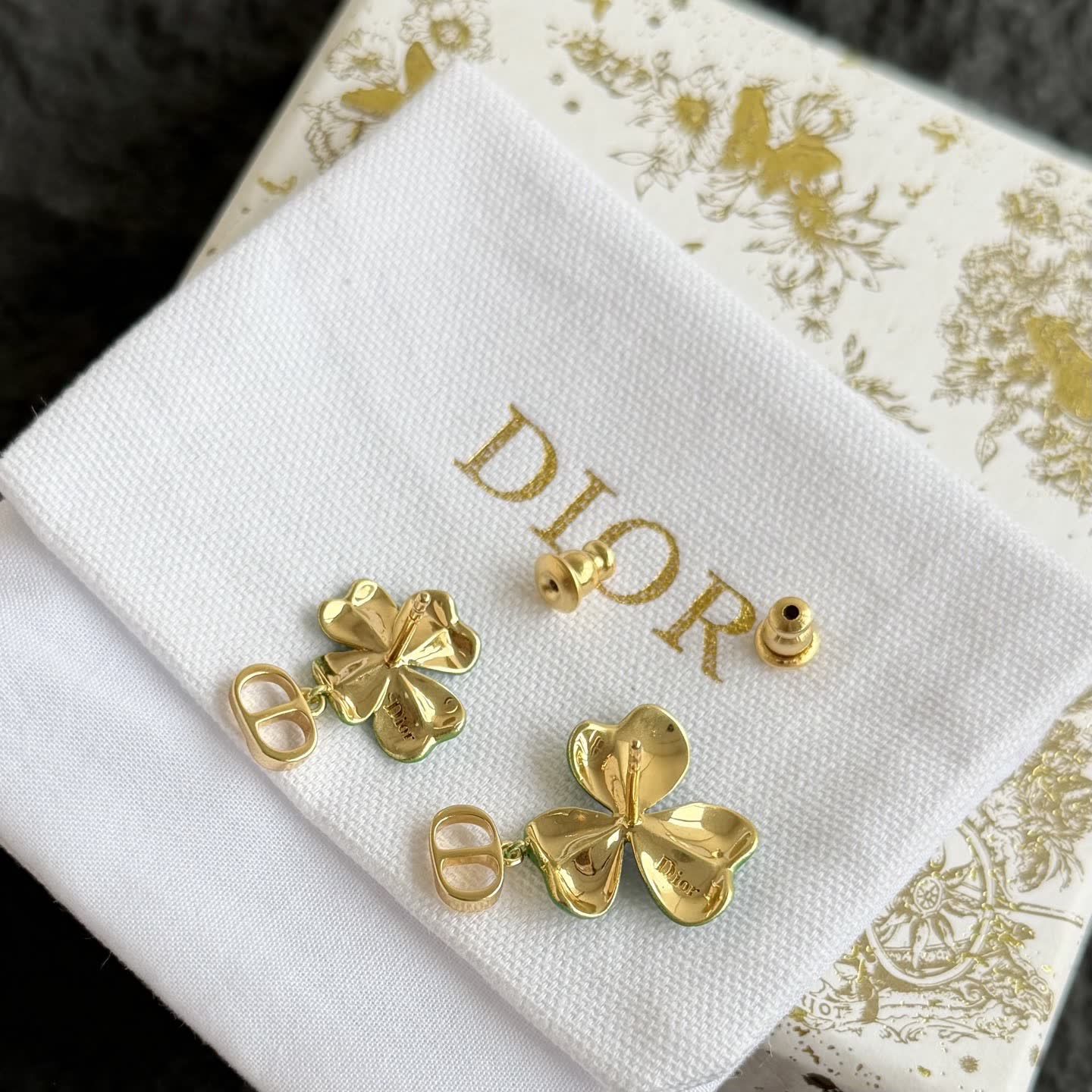 Dior Clover Leaf Earrings