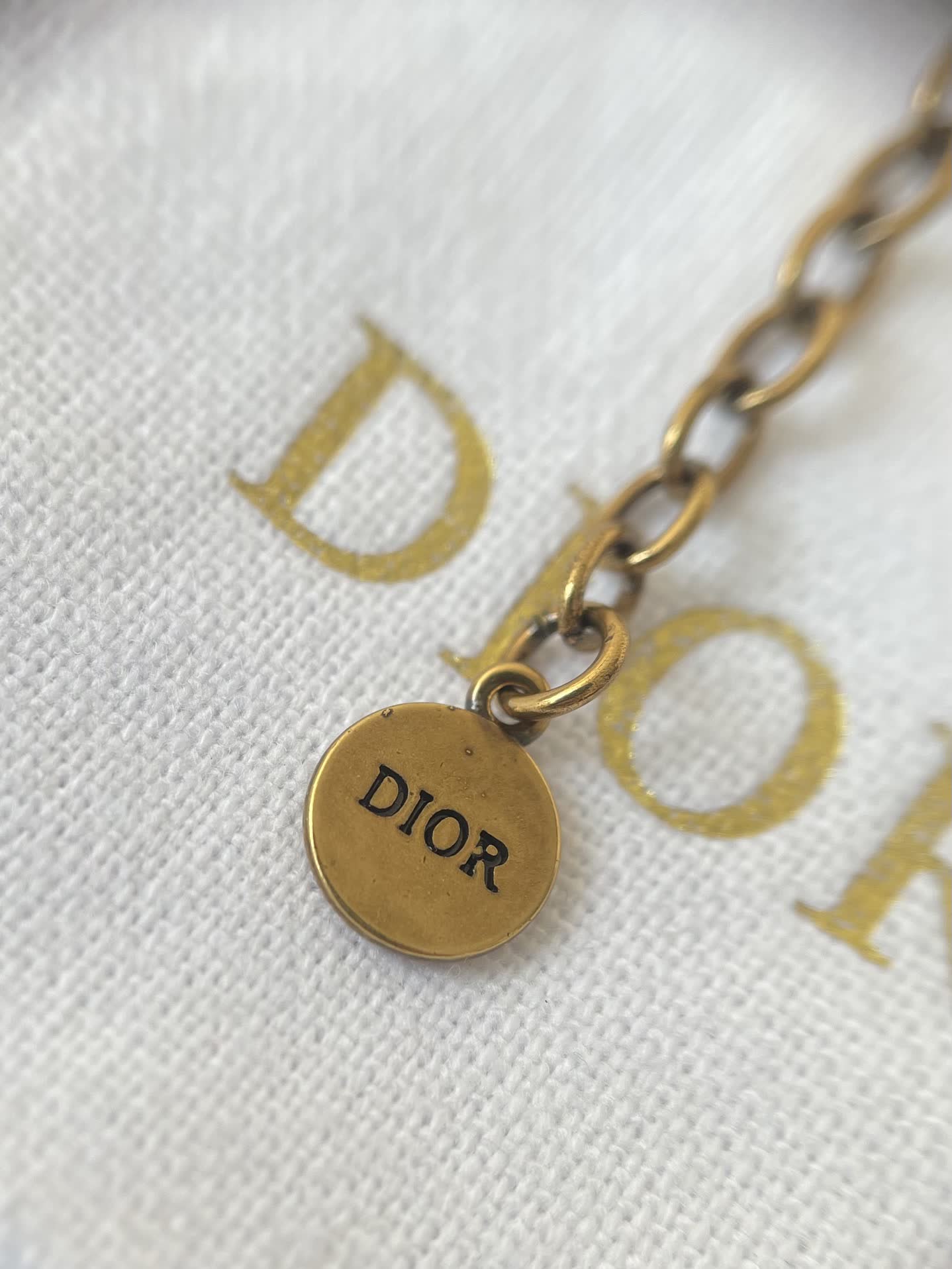 Dior Pearl Earrings with 'CD' Logo