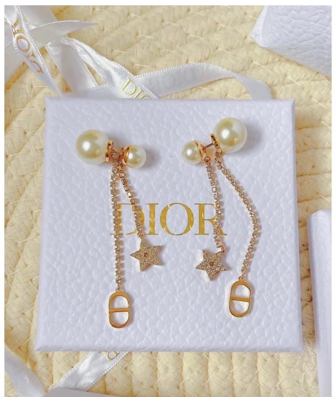 Dior Pearl & Star Earrings Dior Pearl & Star Earrings