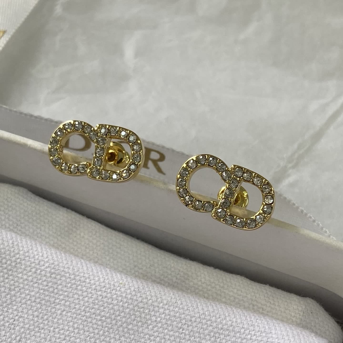 Dior Double 'D' Stud Earrings