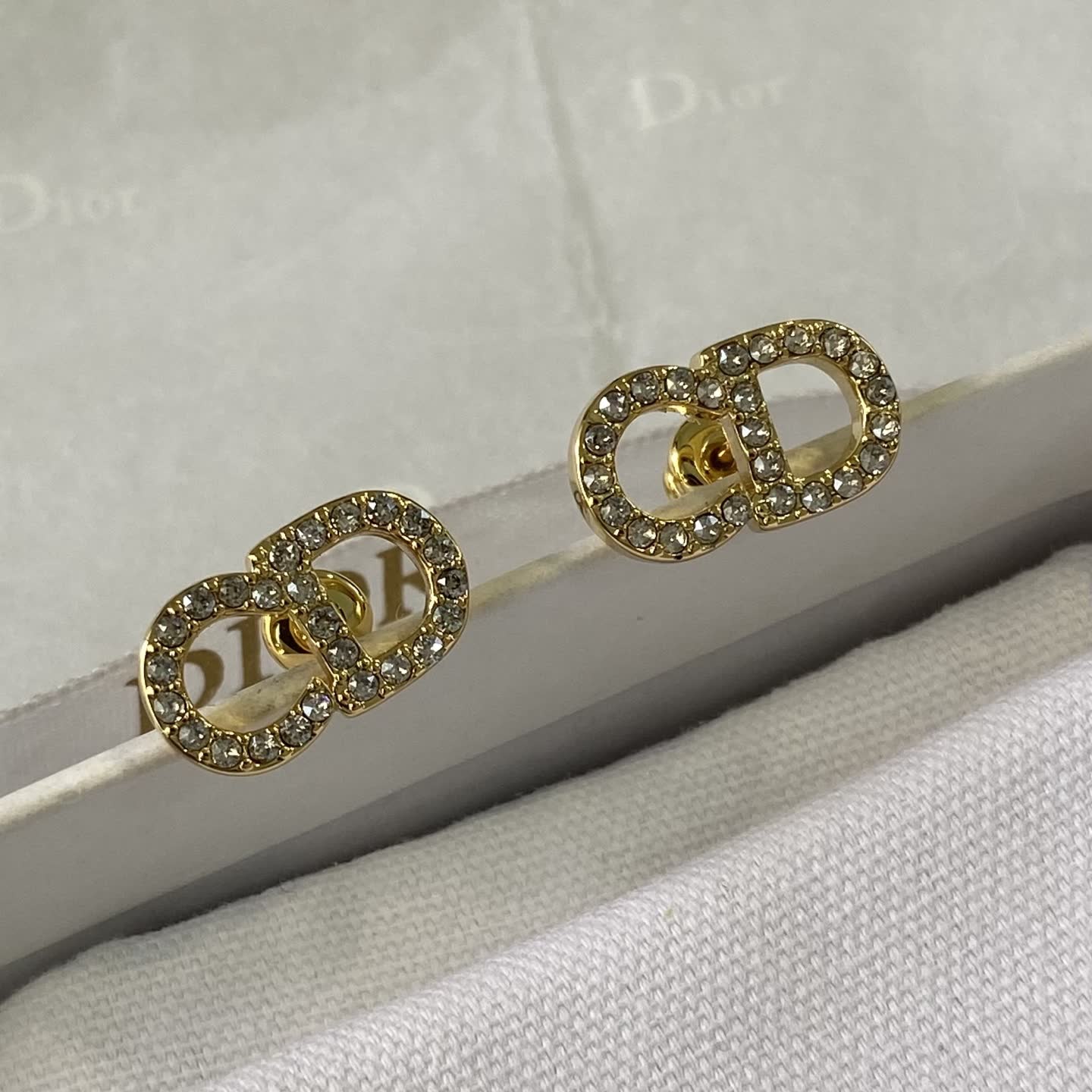 Dior Double 'D' Stud Earrings