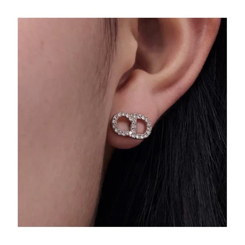 Dior Double 'D' Stud Earrings