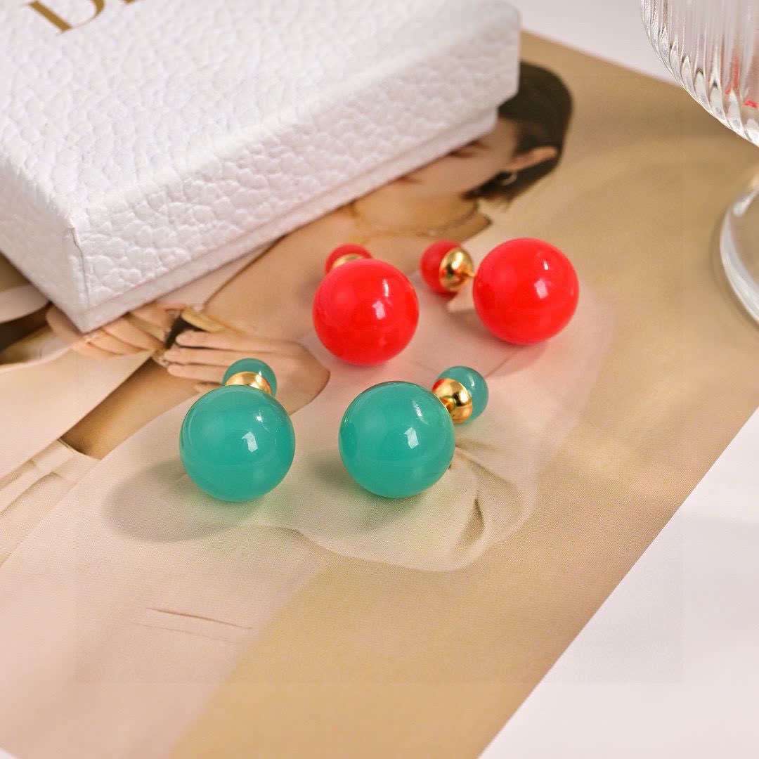 Dior Colorful Beaded Earrings Dior Colorful Beaded Earrings