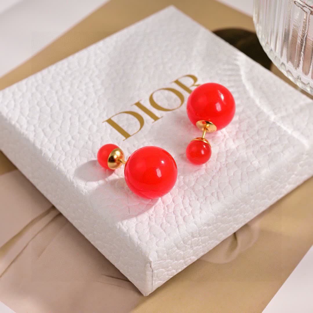 Dior Colorful Beaded Earrings