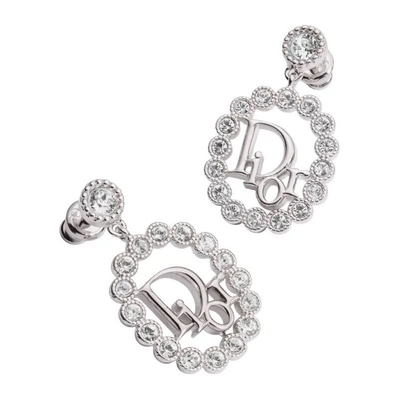 Dior Oblique Logo Earrings