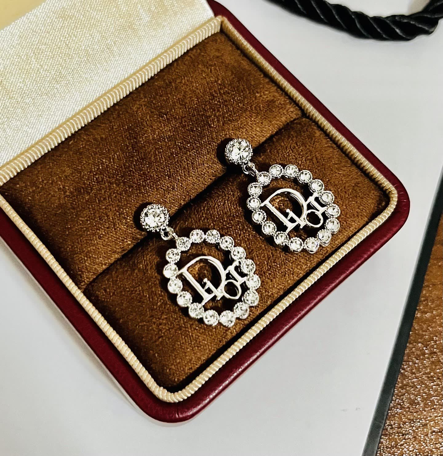 Dior Oblique Logo Earrings