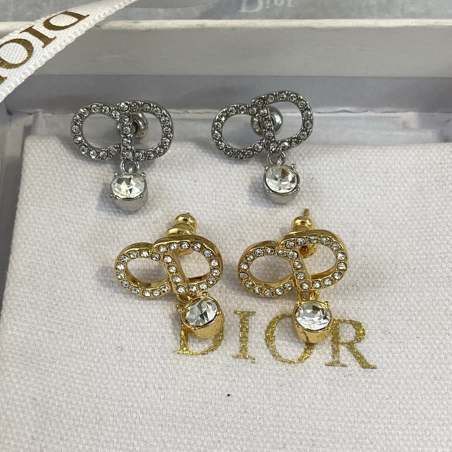 Dior Crystal Infinity Earrings Dior Crystal Infinity Earrings