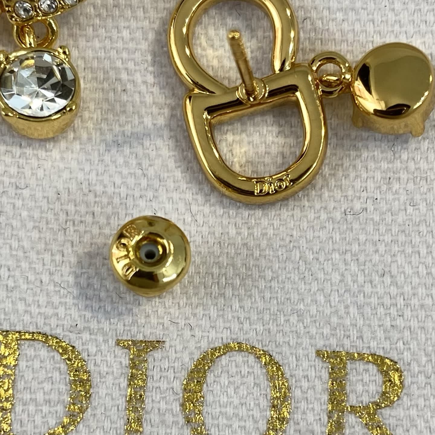 Dior Crystal Infinity Earrings