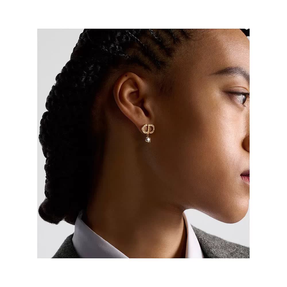 Dior Crystal Infinity Earrings
