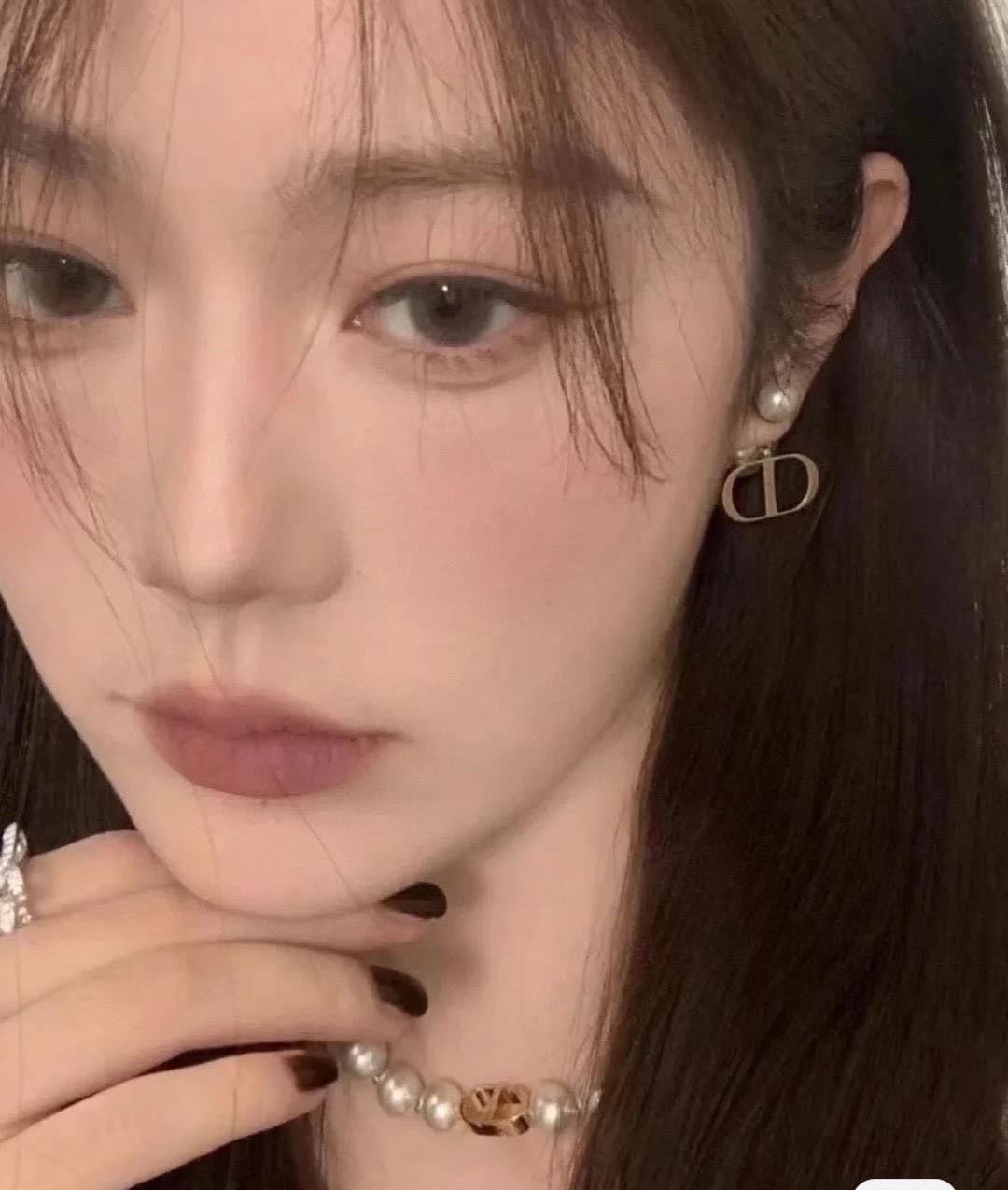 Dior Gold Tone Pearl Earrings