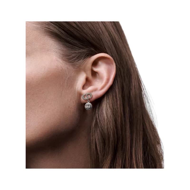 Dior Pearl and Heart Earrings