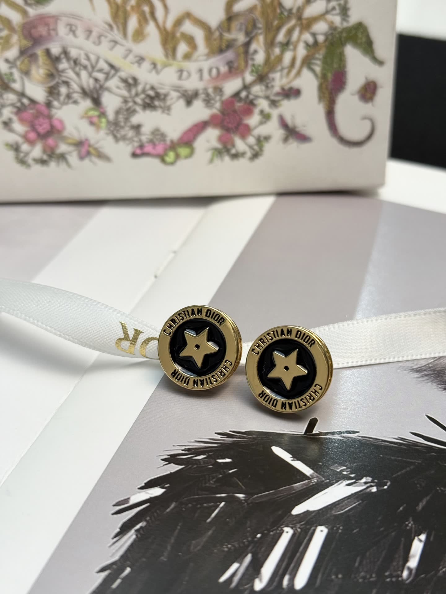 Christian Dior Star Stud Earrings