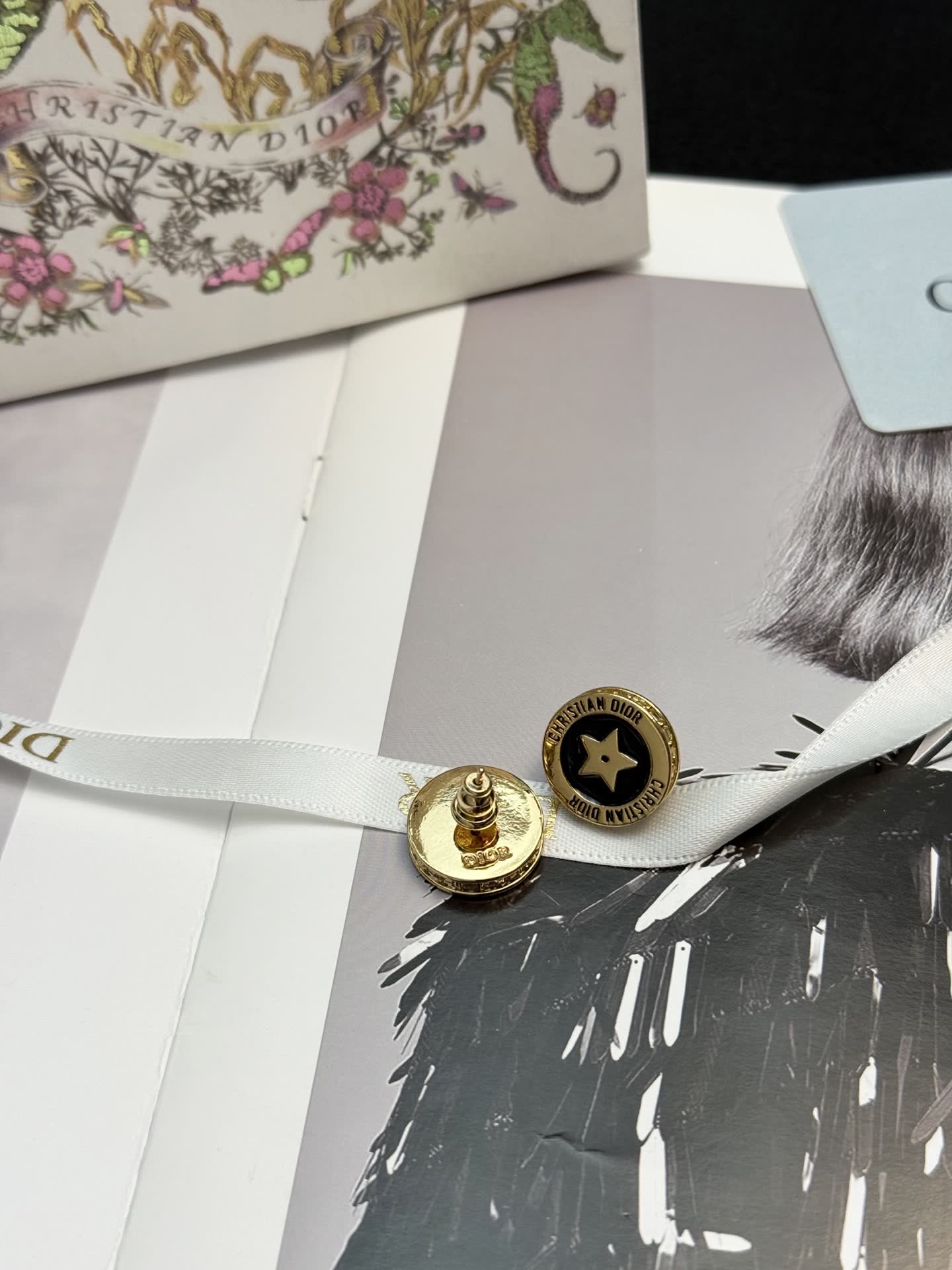 Christian Dior Star Stud Earrings