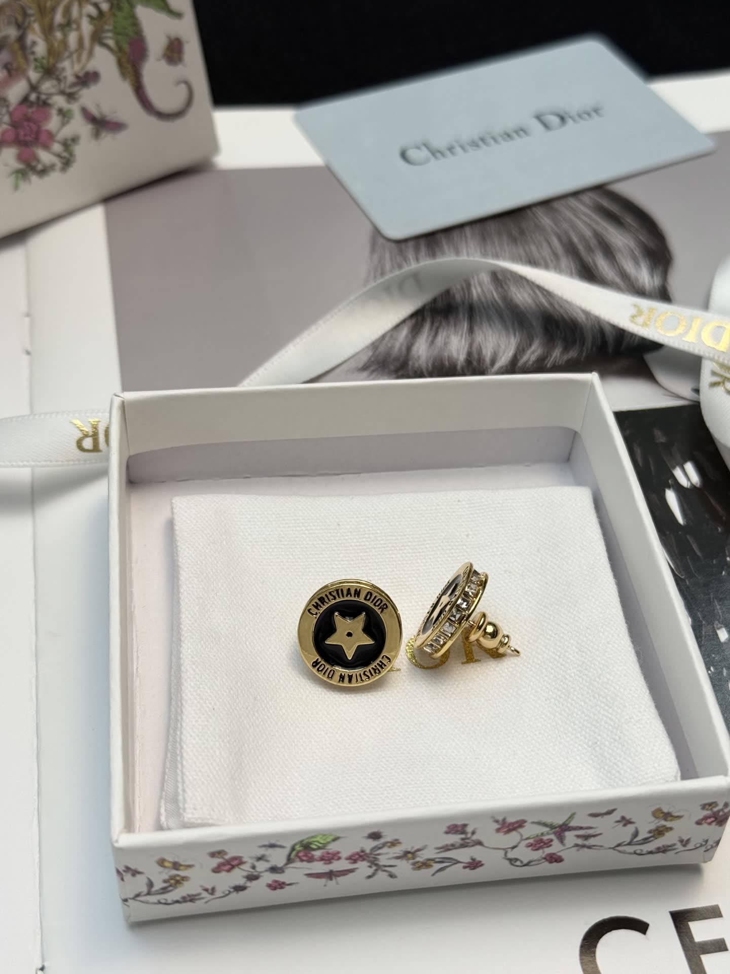 Christian Dior Star Stud Earrings