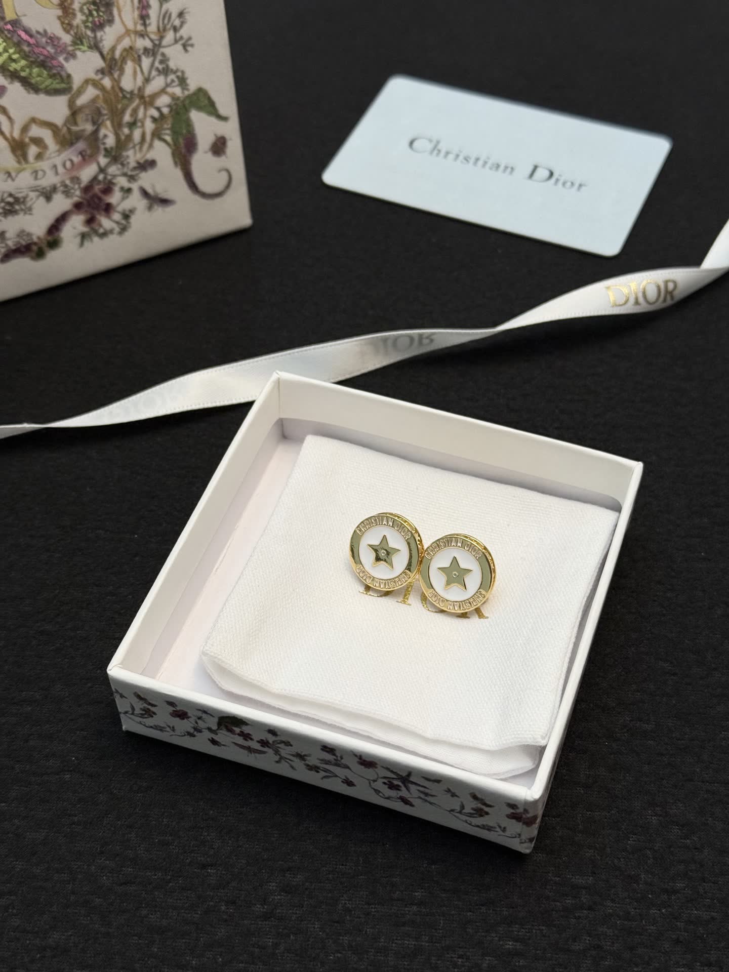 Christian Dior Star Stud Earrings