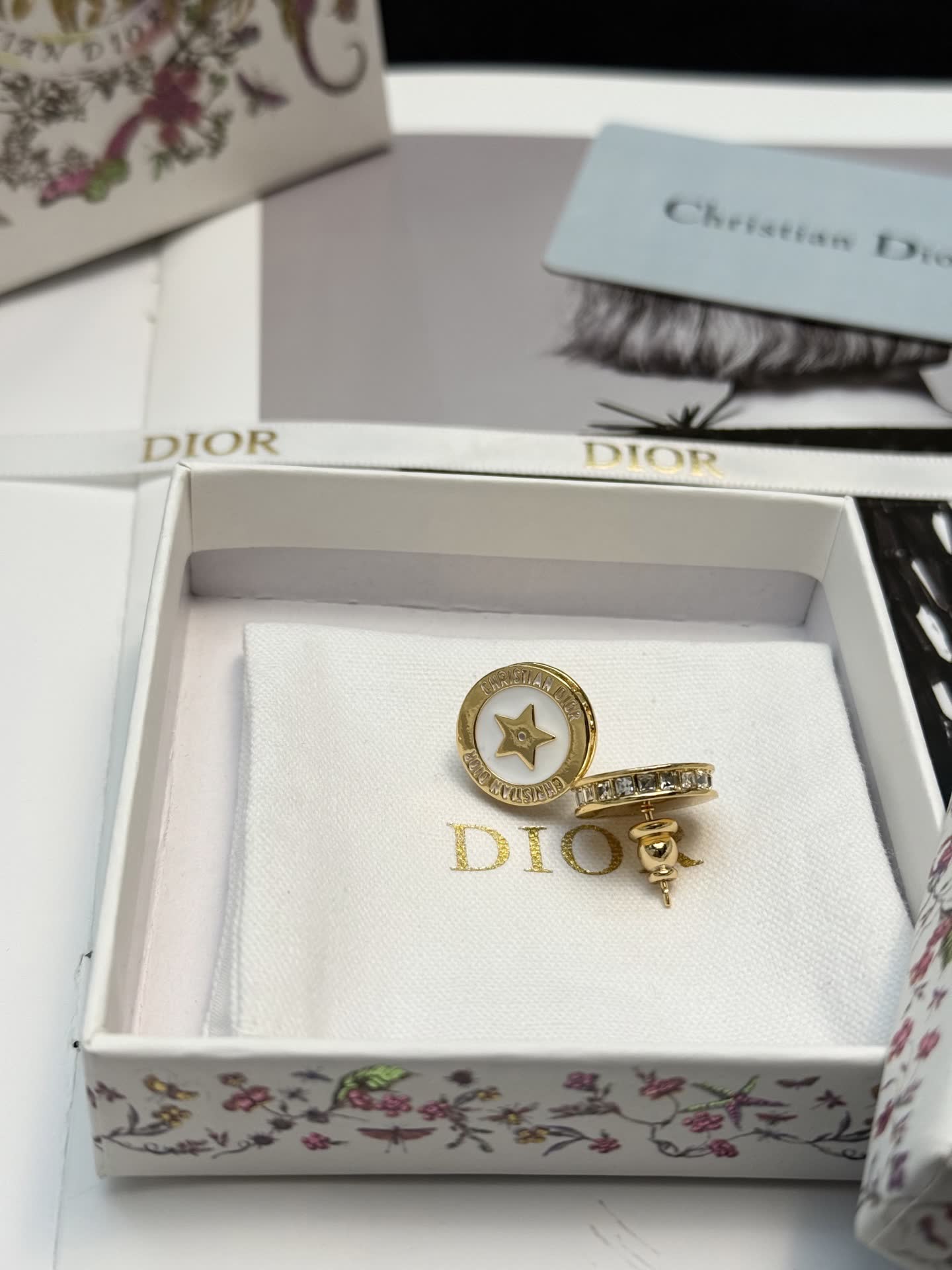Christian Dior Star Stud Earrings