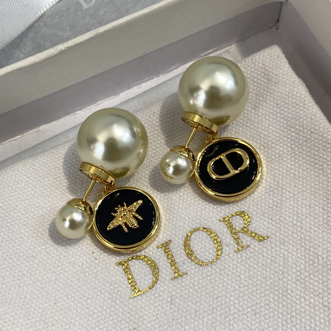 Dior Bee & Pearl Earrings