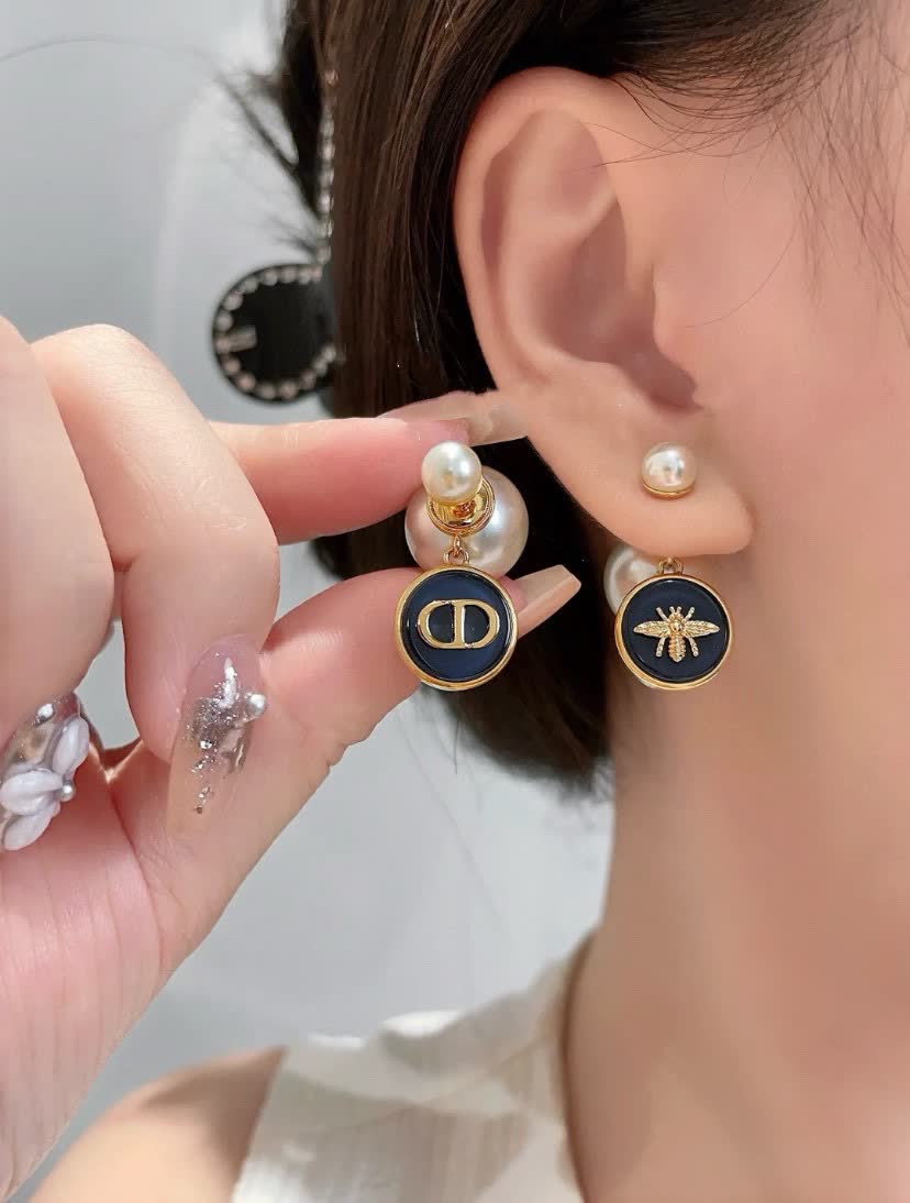 Dior Bee & Pearl Earrings