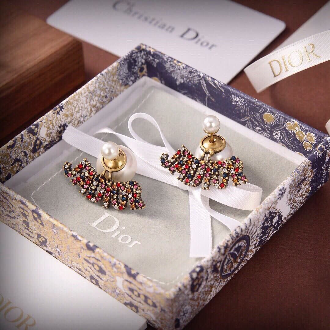 Dior Crystal Wing Stud Earrings Dior Crystal Wing Stud Earrings