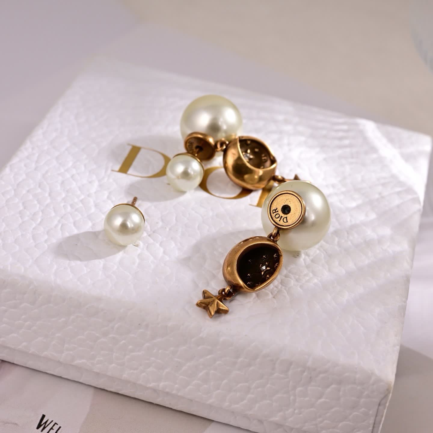 Dior Pearl & Star Earrings