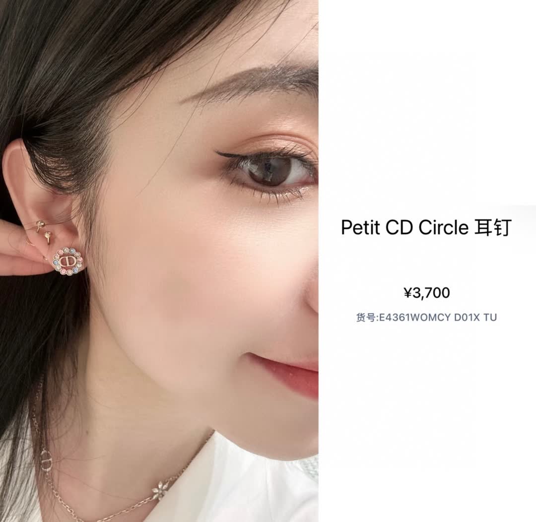 Dior Multicolored Crystal Earrings