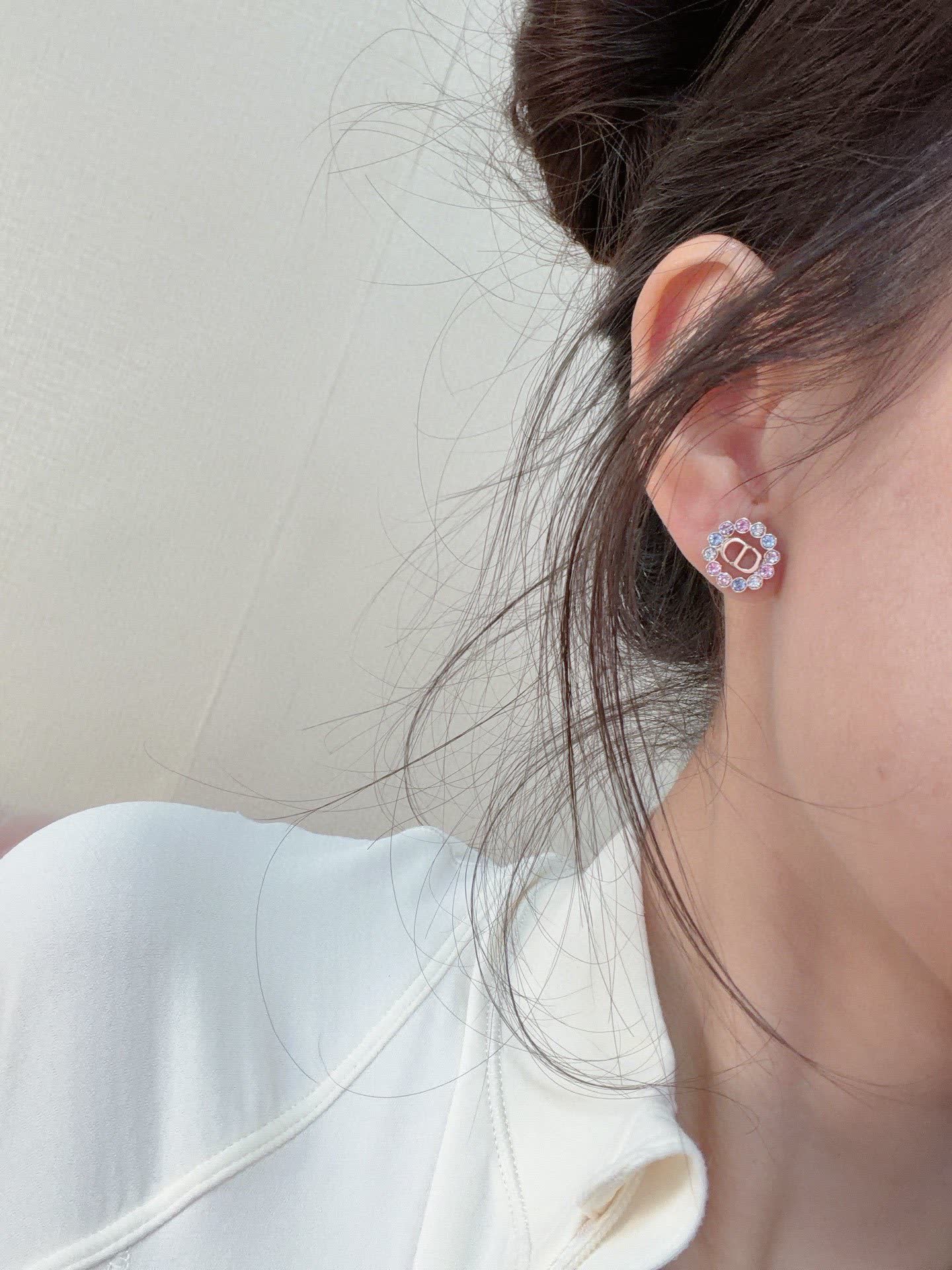 Dior Multicolored Crystal Earrings