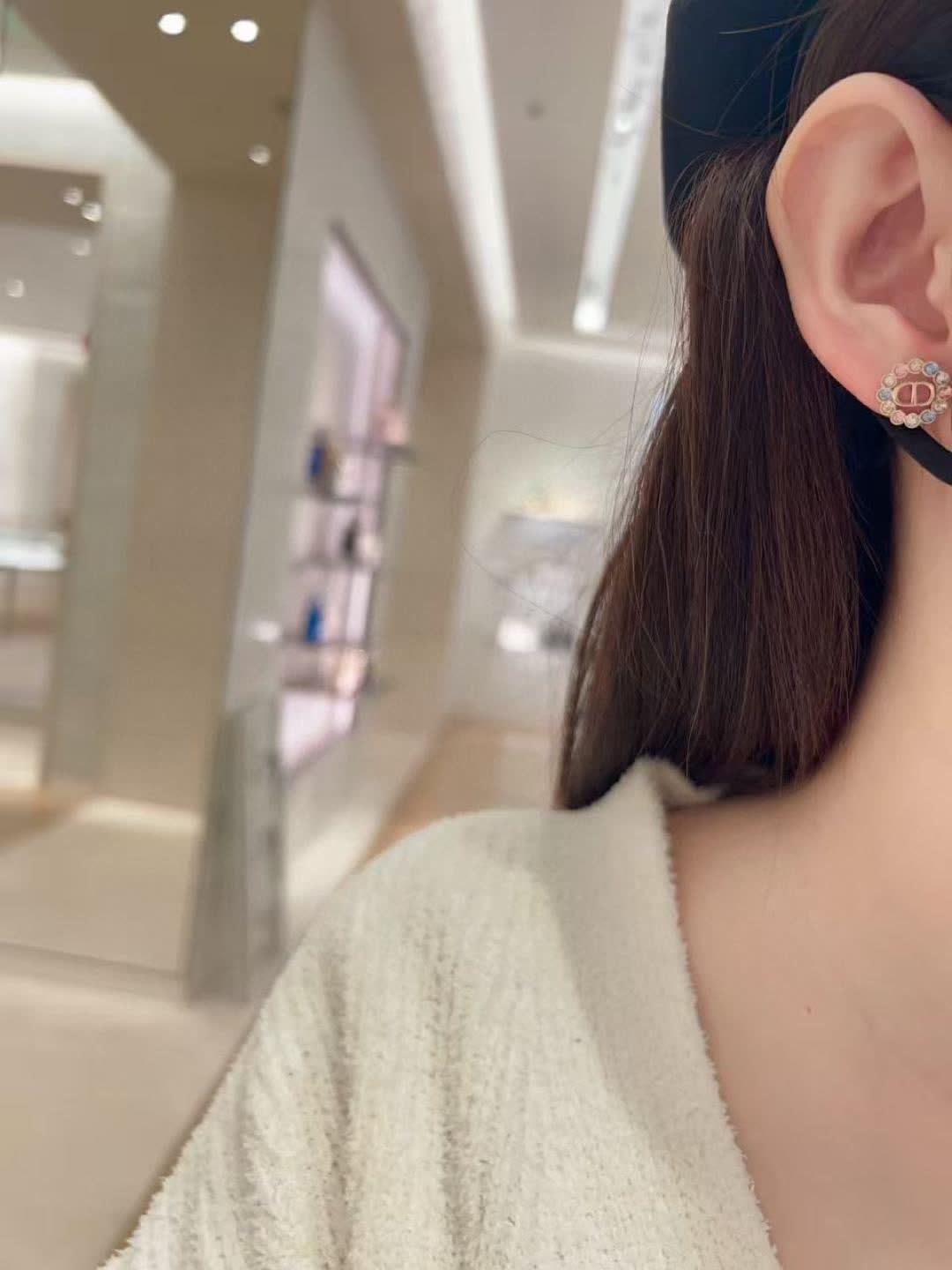 Dior Multicolored Crystal Earrings