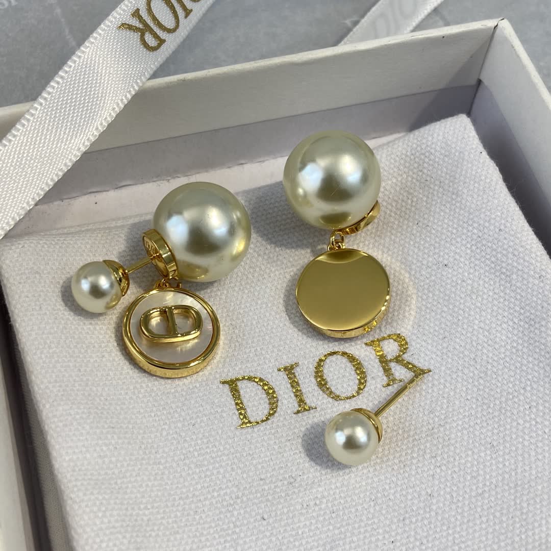 Dior Pearl Bee Earrings