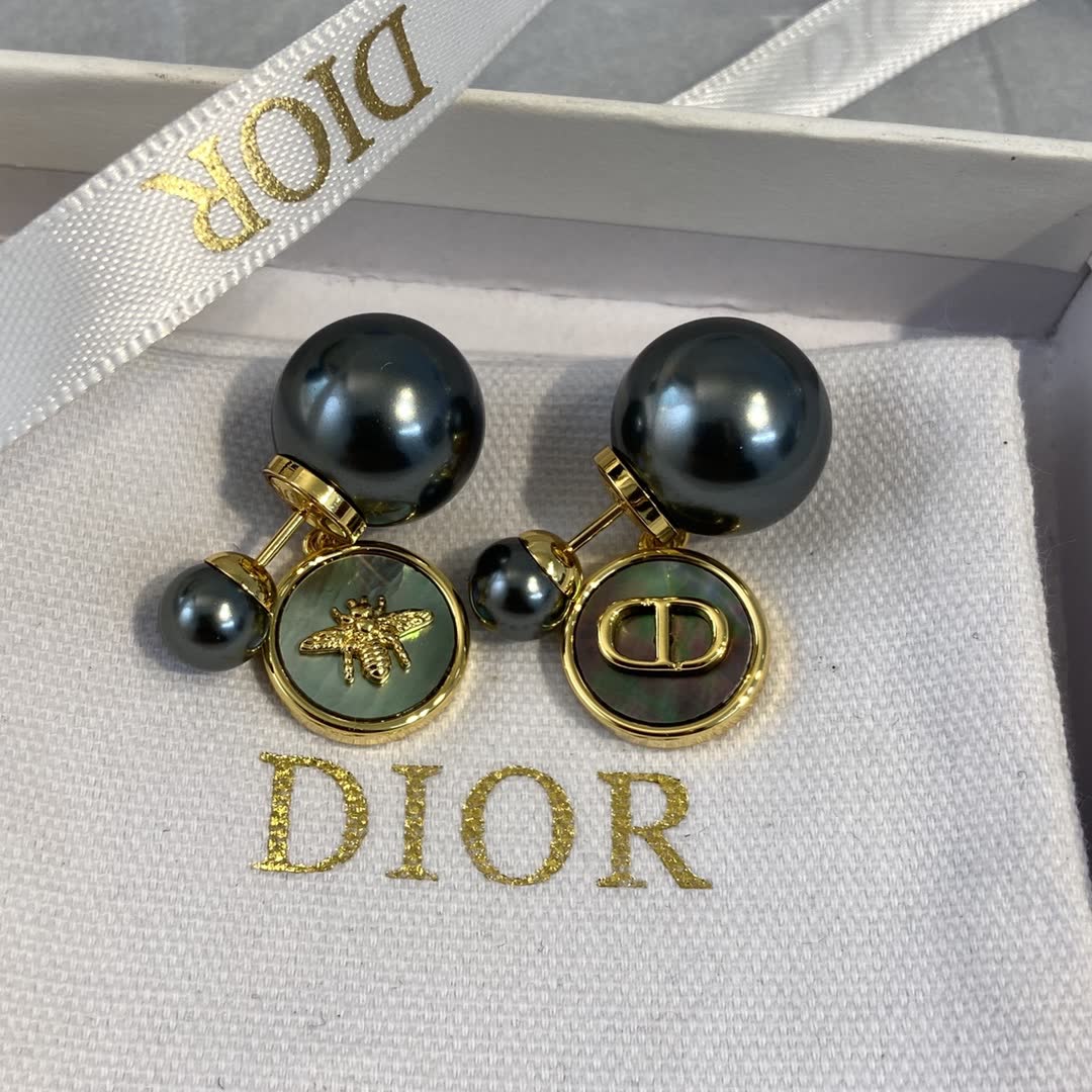 Dior Pearl Bee Earrings