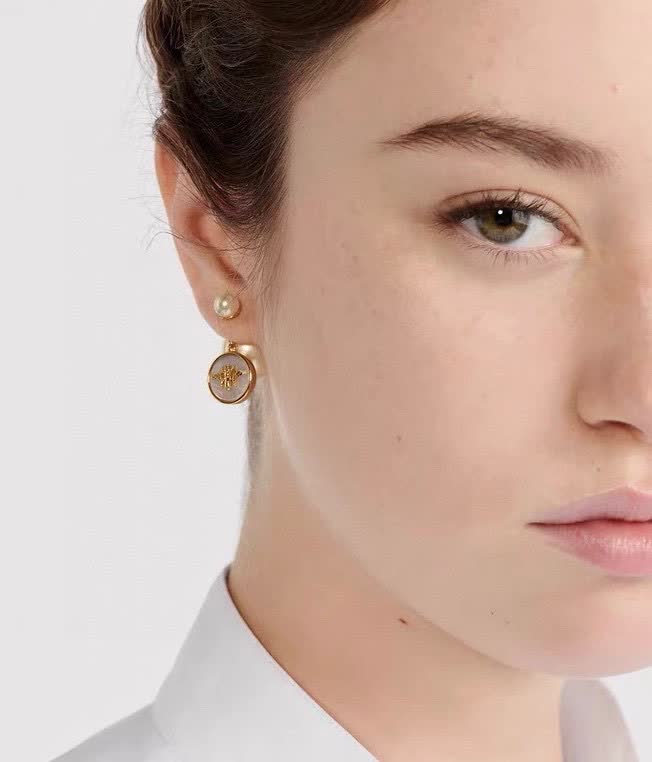 Dior Pearl Bee Earrings