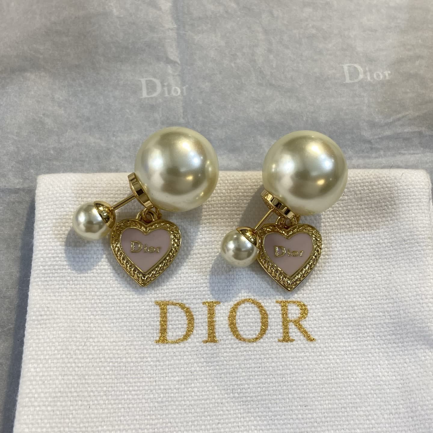 Dior Pearl Heart Earrings Dior Pearl Heart Earrings