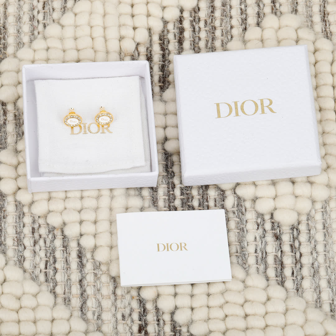 Dior Gold Tone Earrings Dior Gold Tone Earrings