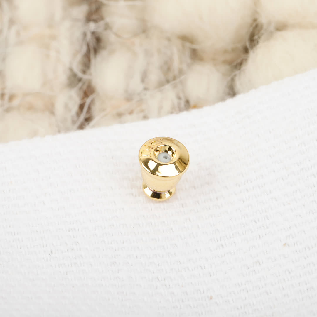 Dior Gold Crown Earrings